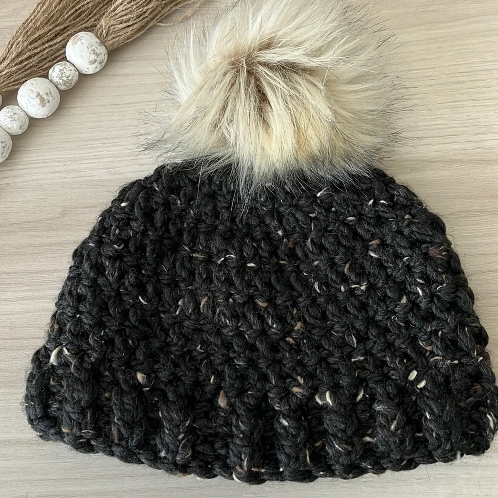 Handmade Crochet Chunky Knit Winter Beanie